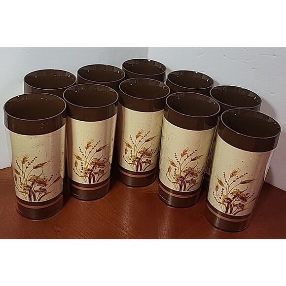 Vintage 1982 Thermo-serve Tumblers Lot Of 10 MCM Camping Outdoors - Picture 4 of 8
